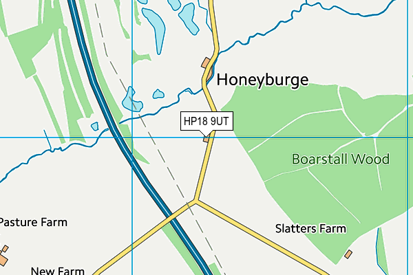 HP18 9UT map - OS VectorMap District (Ordnance Survey)