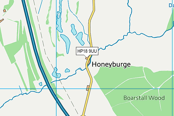 HP18 9UU map - OS VectorMap District (Ordnance Survey)