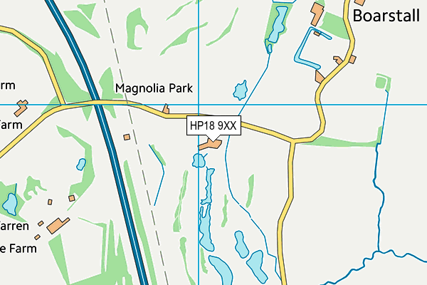 HP18 9XX map - OS VectorMap District (Ordnance Survey)