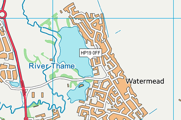 HP19 0FF map - OS VectorMap District (Ordnance Survey)
