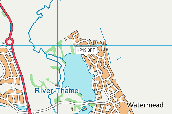 HP19 0FT map - OS VectorMap District (Ordnance Survey)