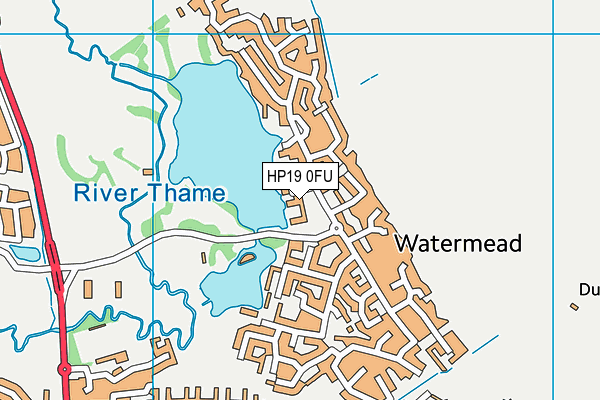 HP19 0FU map - OS VectorMap District (Ordnance Survey)