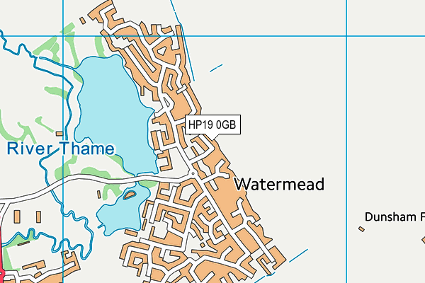 HP19 0GB map - OS VectorMap District (Ordnance Survey)