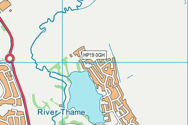 HP19 0GH map - OS VectorMap District (Ordnance Survey)