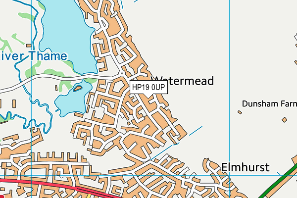 HP19 0UP map - OS VectorMap District (Ordnance Survey)