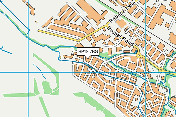 HP19 7BG map - OS VectorMap District (Ordnance Survey)