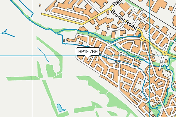 HP19 7BH map - OS VectorMap District (Ordnance Survey)