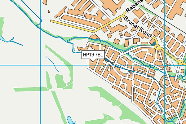 HP19 7BL map - OS VectorMap District (Ordnance Survey)