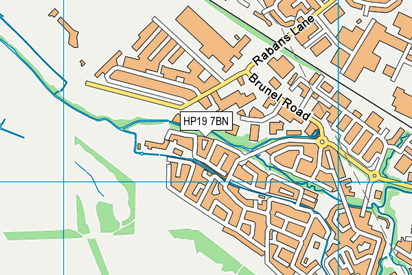 HP19 7BN map - OS VectorMap District (Ordnance Survey)