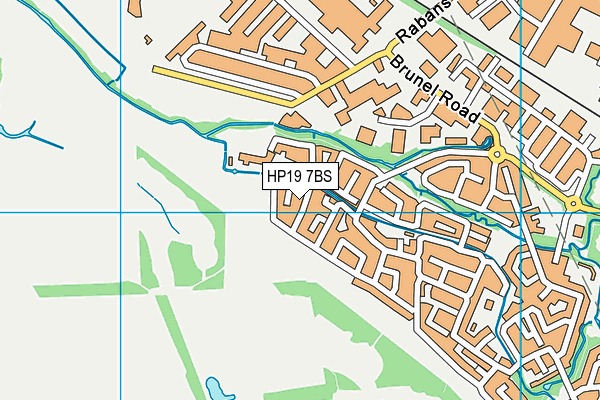 HP19 7BS map - OS VectorMap District (Ordnance Survey)