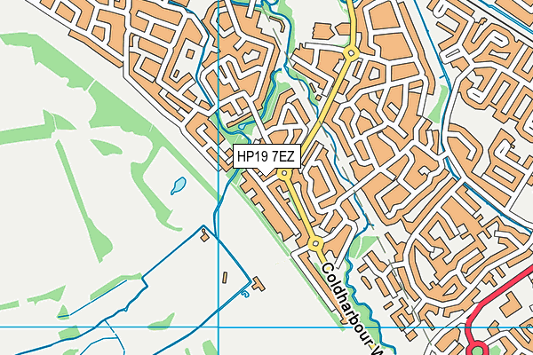 HP19 7EZ map - OS VectorMap District (Ordnance Survey)