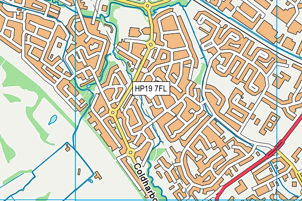 HP19 7FL map - OS VectorMap District (Ordnance Survey)