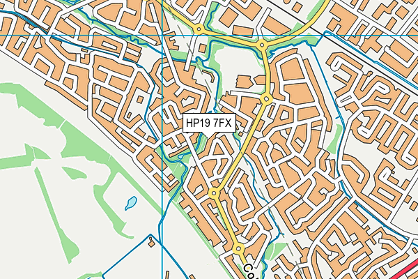 HP19 7FX map - OS VectorMap District (Ordnance Survey)
