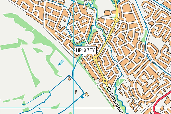 HP19 7FY map - OS VectorMap District (Ordnance Survey)