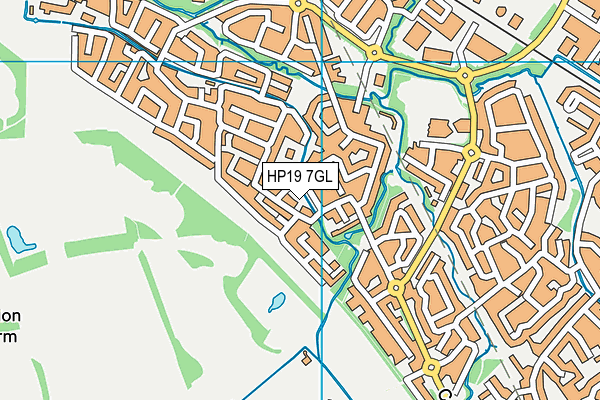 HP19 7GL map - OS VectorMap District (Ordnance Survey)