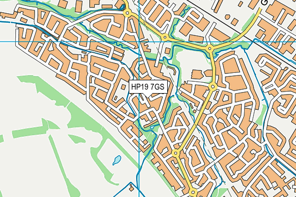 HP19 7GS map - OS VectorMap District (Ordnance Survey)
