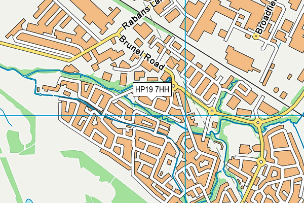 HP19 7HH map - OS VectorMap District (Ordnance Survey)