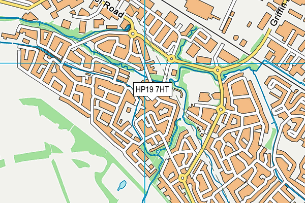 HP19 7HT map - OS VectorMap District (Ordnance Survey)