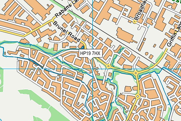 HP19 7HX map - OS VectorMap District (Ordnance Survey)