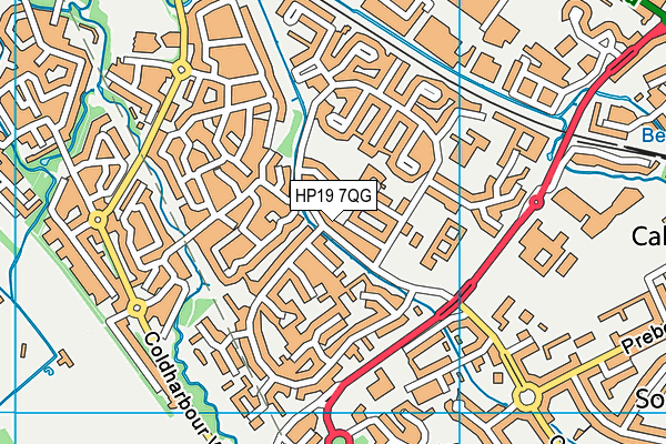 HP19 7QG map - OS VectorMap District (Ordnance Survey)