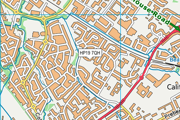 HP19 7QH map - OS VectorMap District (Ordnance Survey)