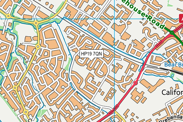 HP19 7QN map - OS VectorMap District (Ordnance Survey)