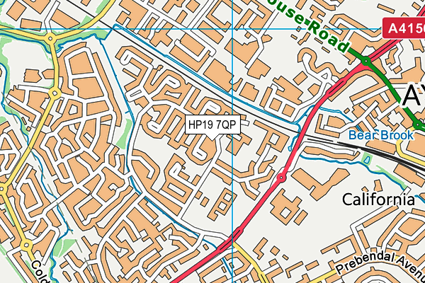 HP19 7QP map - OS VectorMap District (Ordnance Survey)