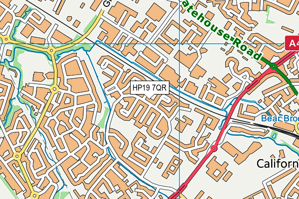 HP19 7QR map - OS VectorMap District (Ordnance Survey)