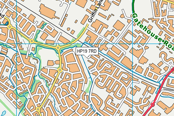 HP19 7RD map - OS VectorMap District (Ordnance Survey)