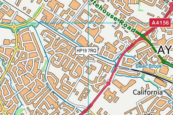 HP19 7RQ map - OS VectorMap District (Ordnance Survey)