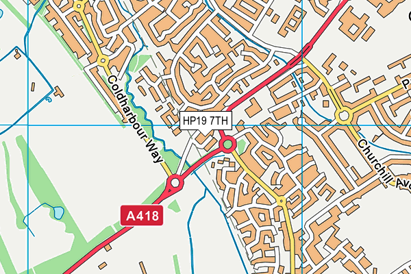 HP19 7TH map - OS VectorMap District (Ordnance Survey)