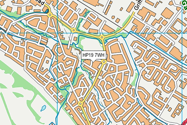 HP19 7WH map - OS VectorMap District (Ordnance Survey)