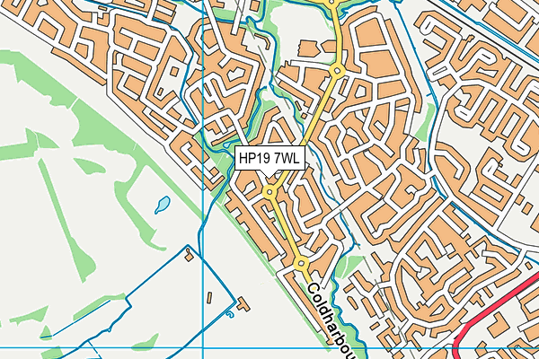 HP19 7WL map - OS VectorMap District (Ordnance Survey)