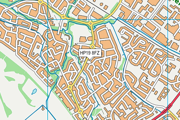 HP19 8FZ map - OS VectorMap District (Ordnance Survey)
