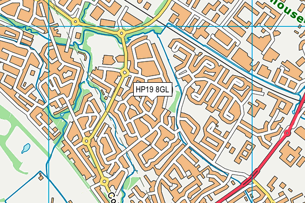 HP19 8GL map - OS VectorMap District (Ordnance Survey)