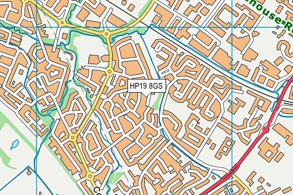 HP19 8GS map - OS VectorMap District (Ordnance Survey)