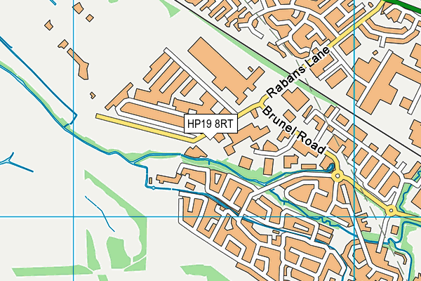 HP19 8RT map - OS VectorMap District (Ordnance Survey)