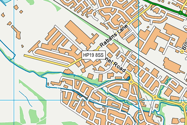 HP19 8SS map - OS VectorMap District (Ordnance Survey)