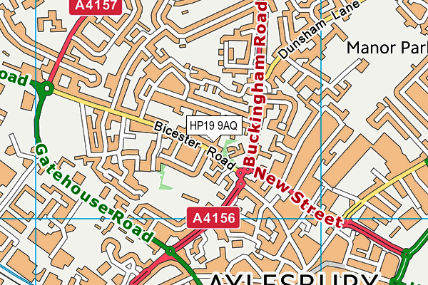 HP19 9AQ map - OS VectorMap District (Ordnance Survey)