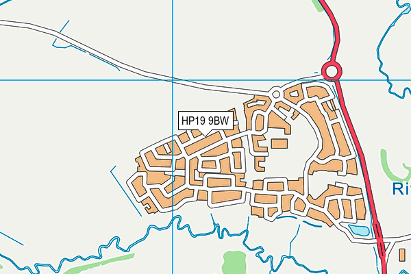 HP19 9BW map - OS VectorMap District (Ordnance Survey)