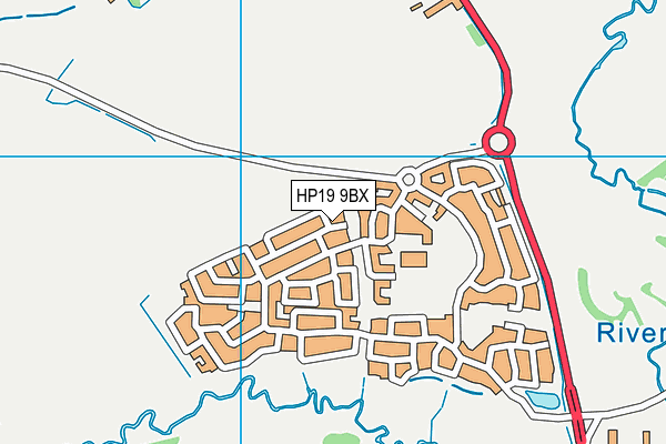 HP19 9BX map - OS VectorMap District (Ordnance Survey)