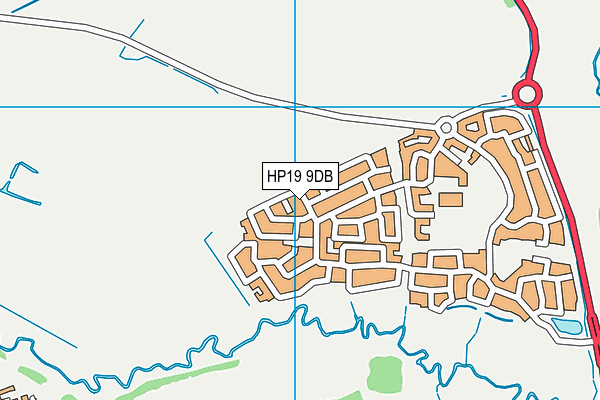 HP19 9DB map - OS VectorMap District (Ordnance Survey)