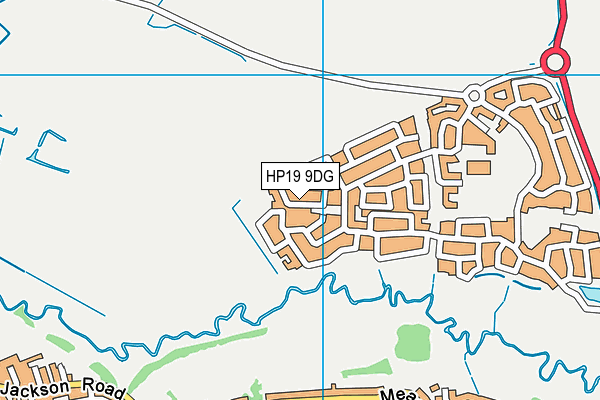 HP19 9DG map - OS VectorMap District (Ordnance Survey)