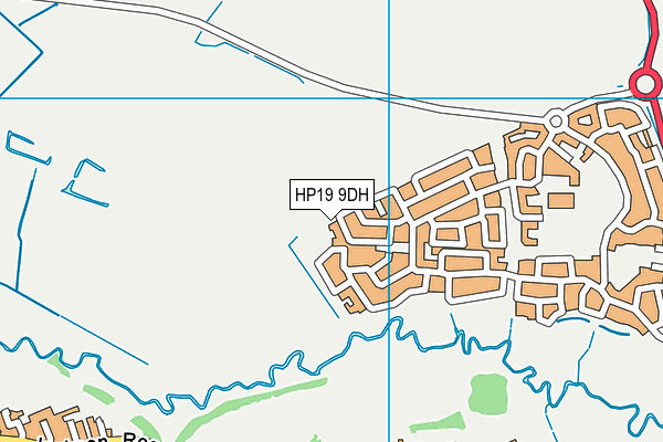 HP19 9DH map - OS VectorMap District (Ordnance Survey)