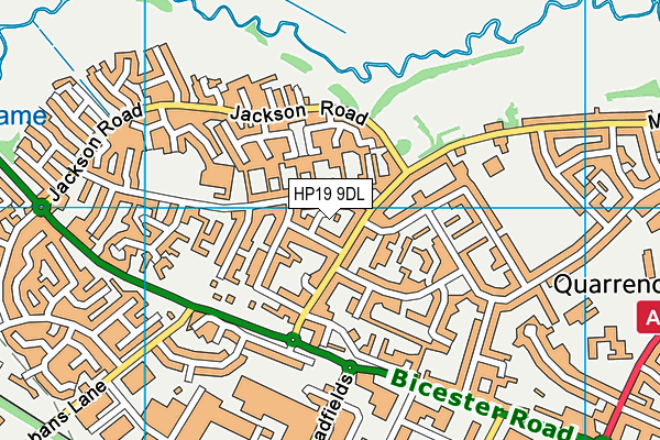 HP19 9DL map - OS VectorMap District (Ordnance Survey)