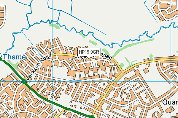 HP19 9GR map - OS VectorMap District (Ordnance Survey)