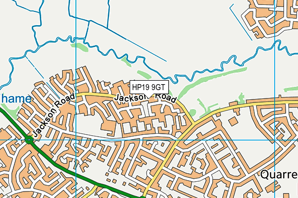 HP19 9GT map - OS VectorMap District (Ordnance Survey)