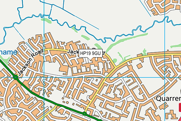 HP19 9GU map - OS VectorMap District (Ordnance Survey)