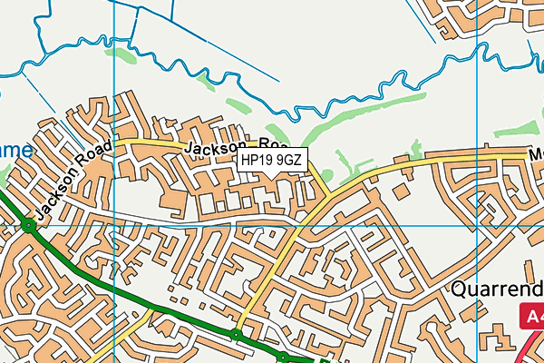 HP19 9GZ map - OS VectorMap District (Ordnance Survey)