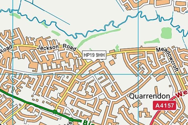 Quarrendon And Meadowcroft Community Centre map (HP19 9HH) - OS VectorMap District (Ordnance Survey)